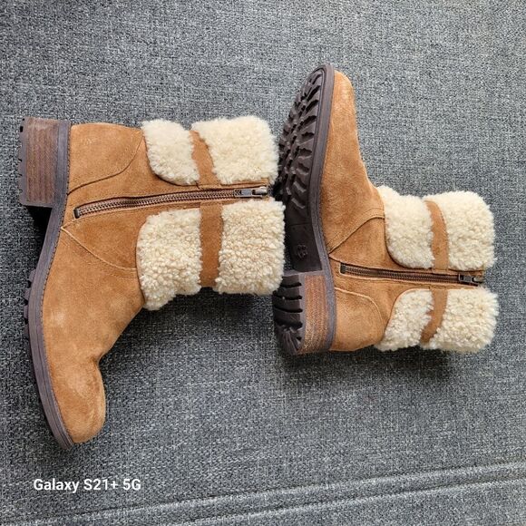 UGG sherpa lined womens winter boots size 9.5 - Picture 5 of 8